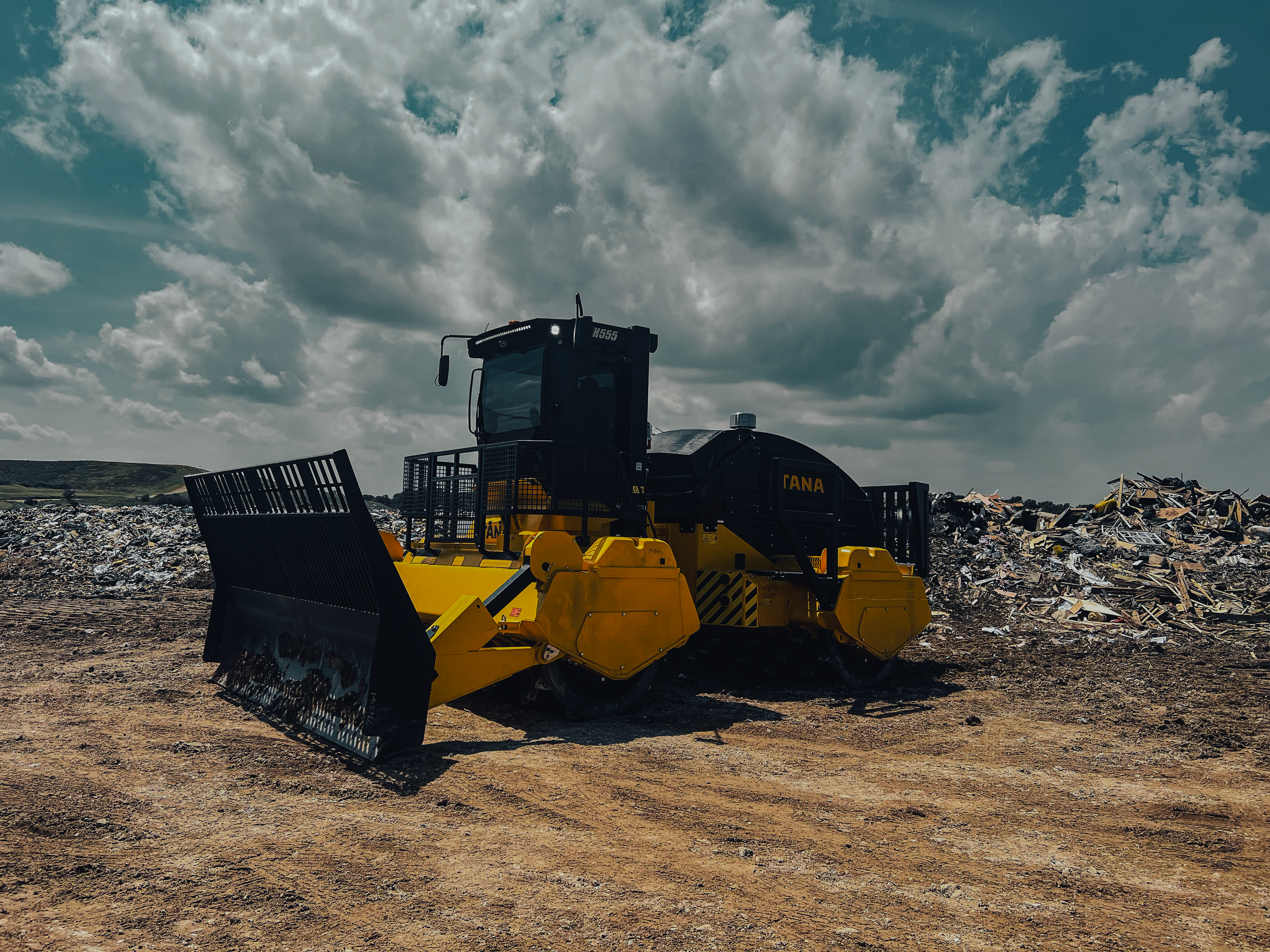 We have a fleet of more than 100 landfill compactors in Australia.