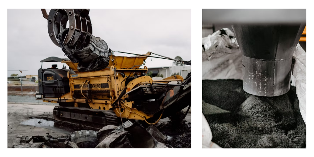 Carroll Engineering Services uses TANA Shark shredders for their tyre recycling operations